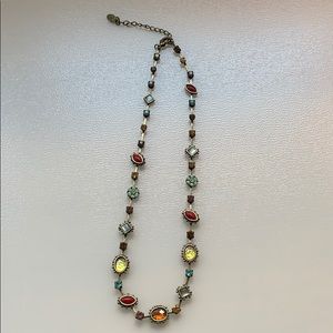 Colorful Brass Necklace